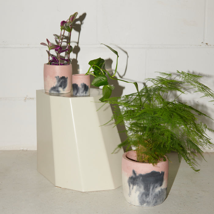 Concrete Pot Set - Small, Medium and Large