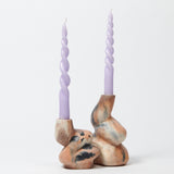 The Cuddle - A Pair of Little and Big Glob Candle Holders