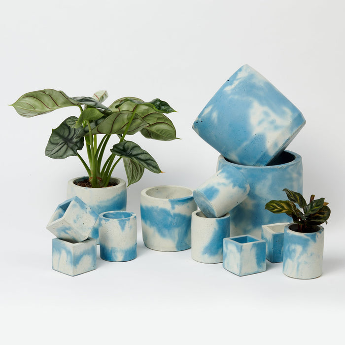 Concrete Pot Set - Small, Medium and Large