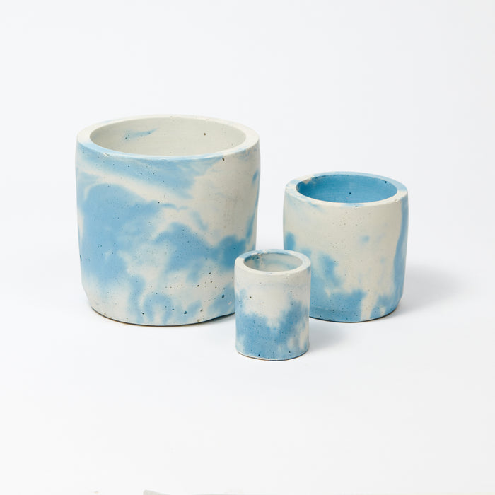 Concrete Pot Set - Small, Medium and Large