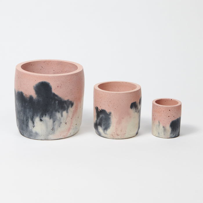 Concrete Pot Set - Small, Medium and Large