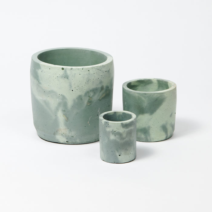 Concrete Pot Set - Small, Medium and Large