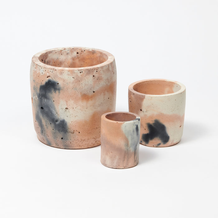 Concrete Pot Set - Small, Medium and Large