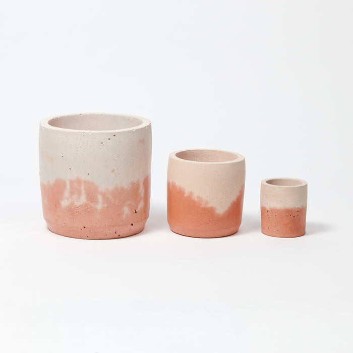 Concrete Pot Set - Small, Medium and Large