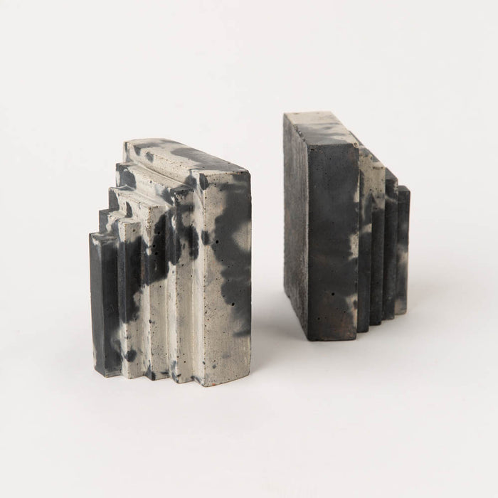 Concrete Bookends - Pair