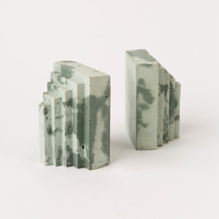 Concrete Bookends - Pair