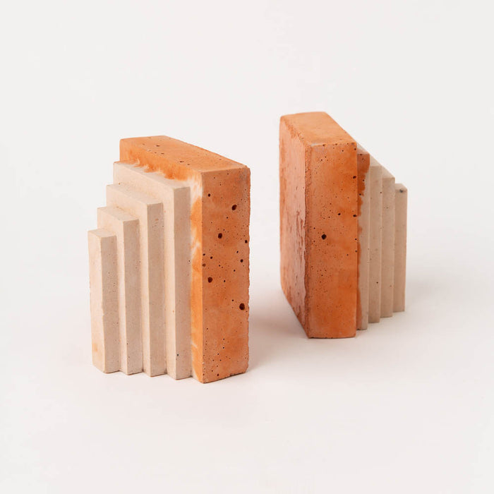 Concrete Bookends - Pair